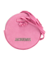 Jacquemus Le Pitchou Mini Coin Holder, &pound;60, Accessories, Pink, Suede, Front view